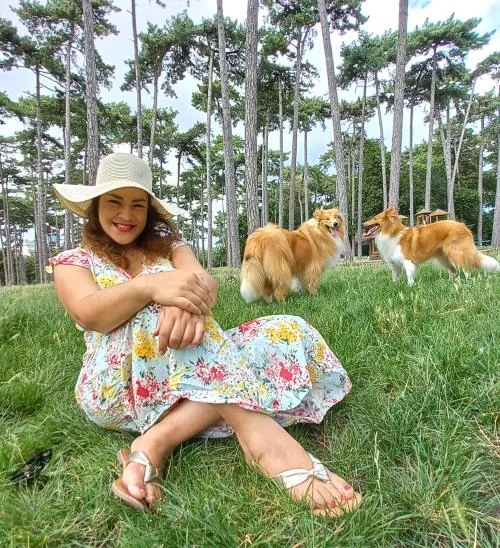 Daniela Escobar en un momento de pausa